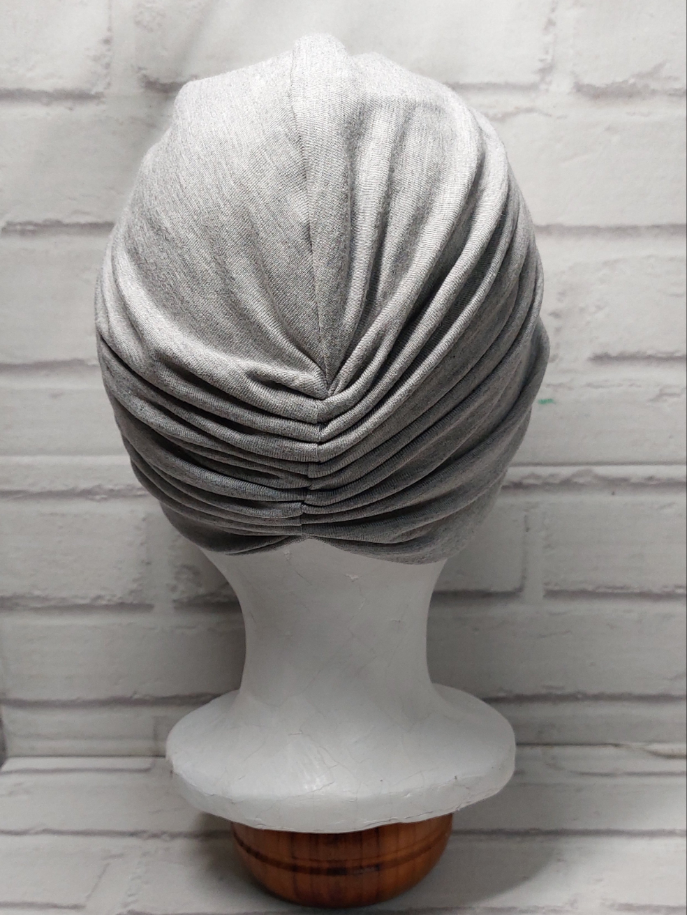 Bamboo Knot Turban - Grey Melange