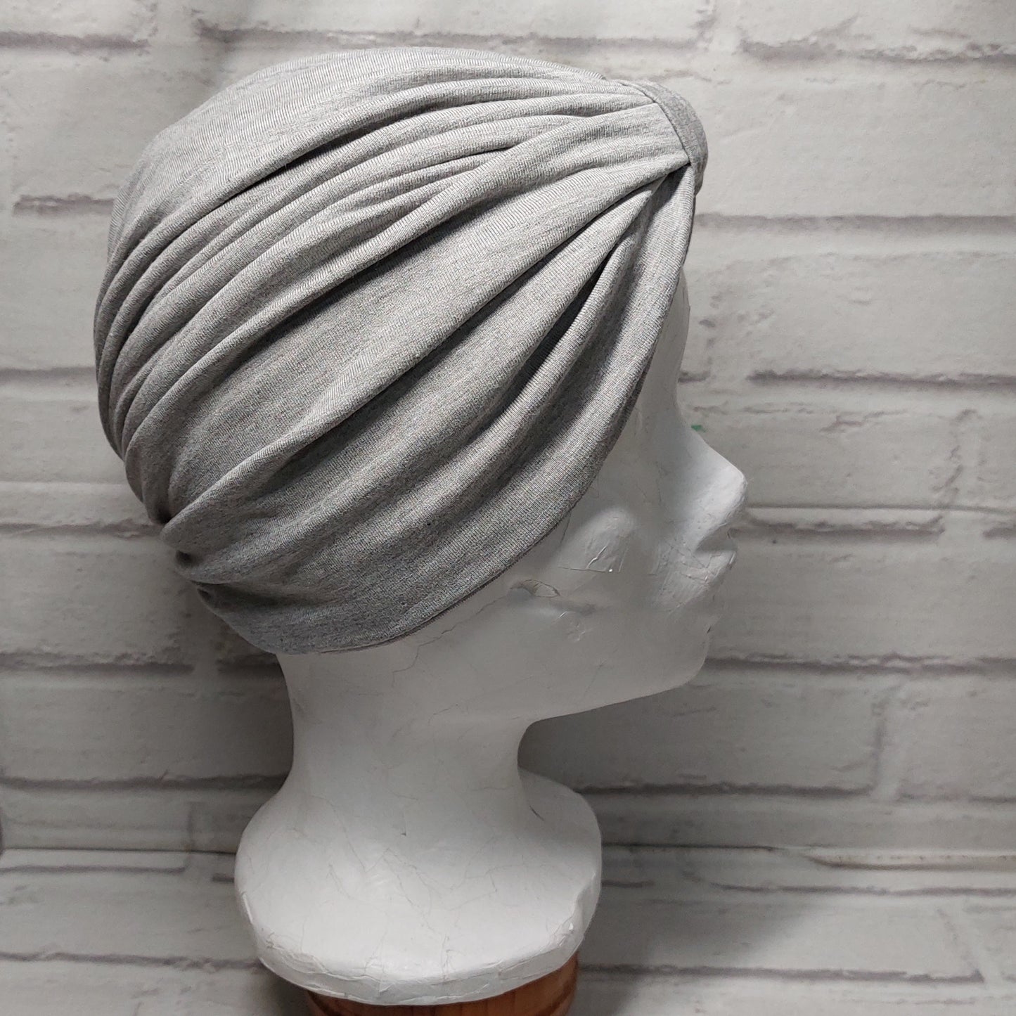 Bamboo Knot Turban - Grey Melange