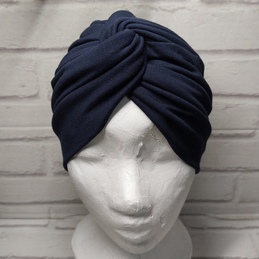 Bamboo Turban - Navy